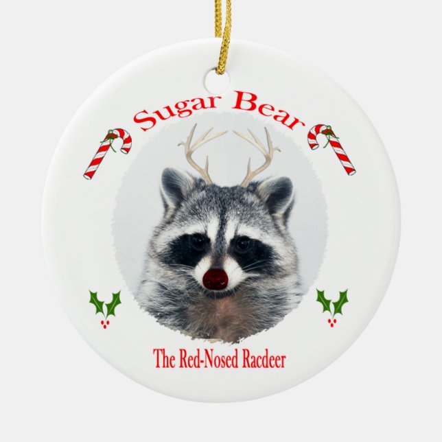 Verzierungszuckerbär Keramik Ornament (Vorne)