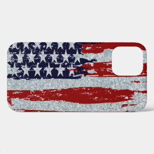 Verzinktes Metall-Look und Flagge Case-Mate iPhone Hülle