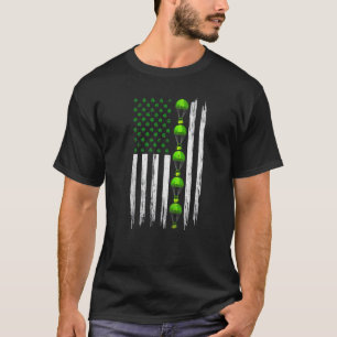 Verzogene Irische Amerikanische Flagge Skydiving S T-Shirt