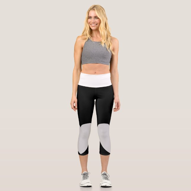 verzögert schwarzes capri leggings (Vorderseite)
