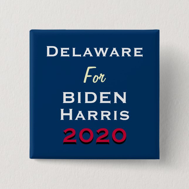 VERZÖGERUNG FÜR BIDEN HARRIS 2020-Kampagnenschaltf Button (Vorderseite)