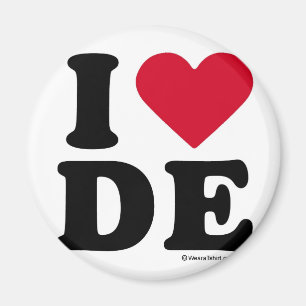 VERZÖGERUNG - I LIEBE DE - I LIEBE DELAWARE MAGNET