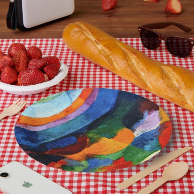 Verzögerung - Rundformen, Sonne, Mond, Pappteller (Picknick)