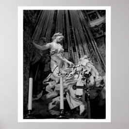 Verzückung der Heiligen Theresa von Avila Bernini Poster