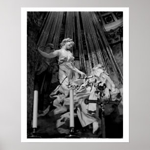 Verzückung der Heiligen Theresa von Avila Bernini Poster