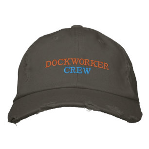Verzweifelte Dockarbeiter-Crew Bestickte Baseballkappe