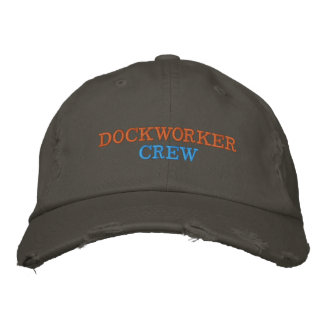 Verzweifelte Dockarbeiter-Crew Bestickte Baseballkappe