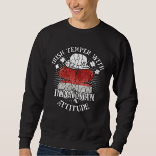 Verzweifelte Irische Indonesische Einstellung Patr Sweatshirt