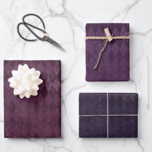 Verzweifeltes Harlekin-Muster Geschenkpapier Set