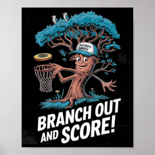 Verzweige dich und punktest - Disc Golf Enthusiast Poster