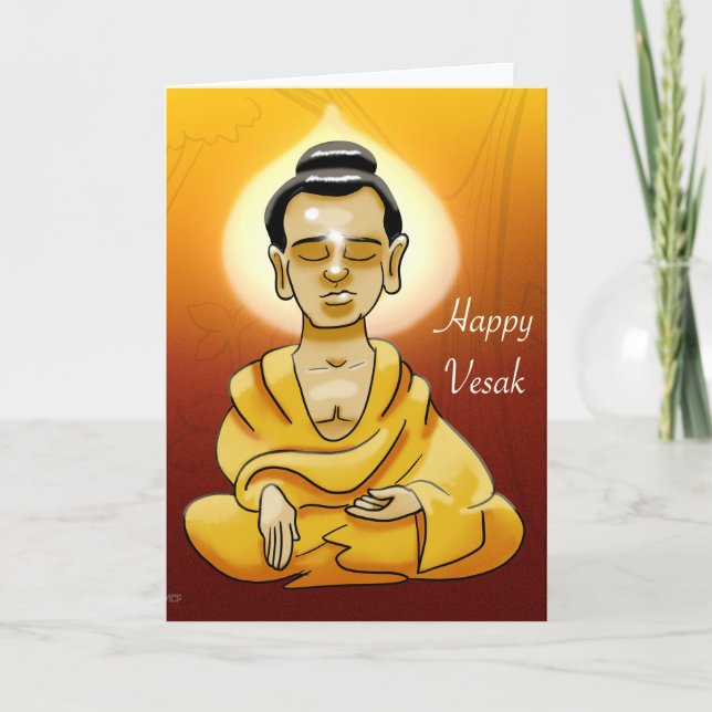 Vesak Card Feiertagskarte (Vorderseite)