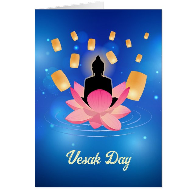 Vesak Day Buddha auf Lotus Lantern Vaisakha (Vorne)
