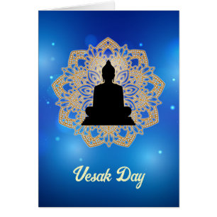 Vesak Day Buddha und Mandala Vaisakha Purnima