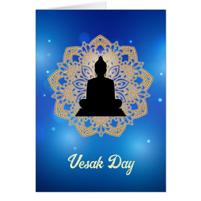 Vesak Day Buddha und Mandala Vaisakha Purnima (Vorne)