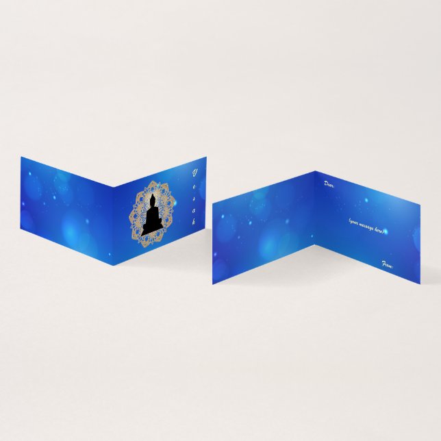 Vesak Day Buddha und Mandala Vaisakha Purnima (Innenseite und Außenseite)