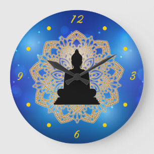 Vesak-Tag Buddha und Mandala Vaisakha Purnima Große Wanduhr