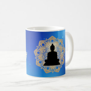 Vesak-Tag Buddha und Mandala Vaisakha Purnima Kaffeetasse