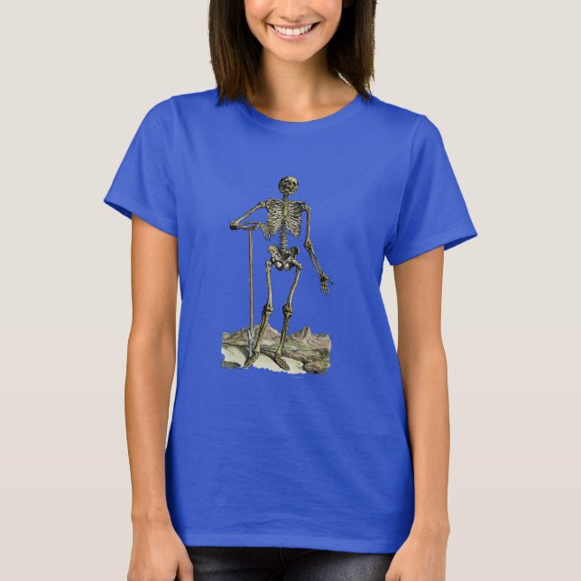 Vesalius: Skelettsystem T-Shirt (Vorderseite)