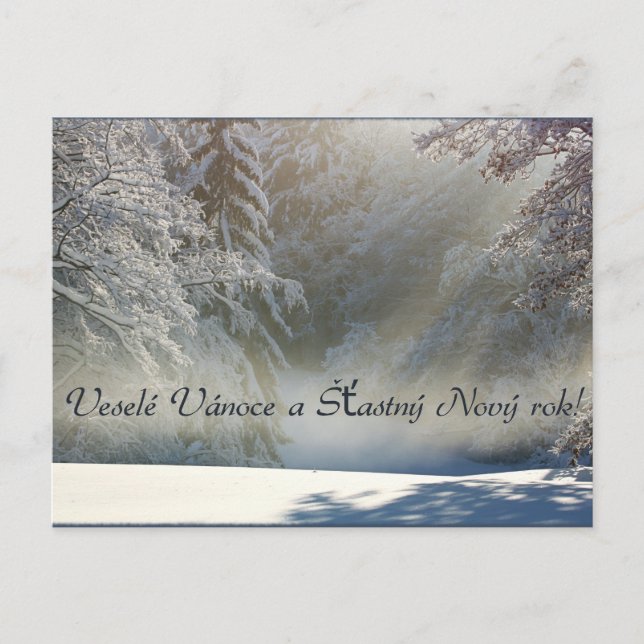 Veselé Vánoce a Šťastný Nový rok! Postkarte (Vorderseite)