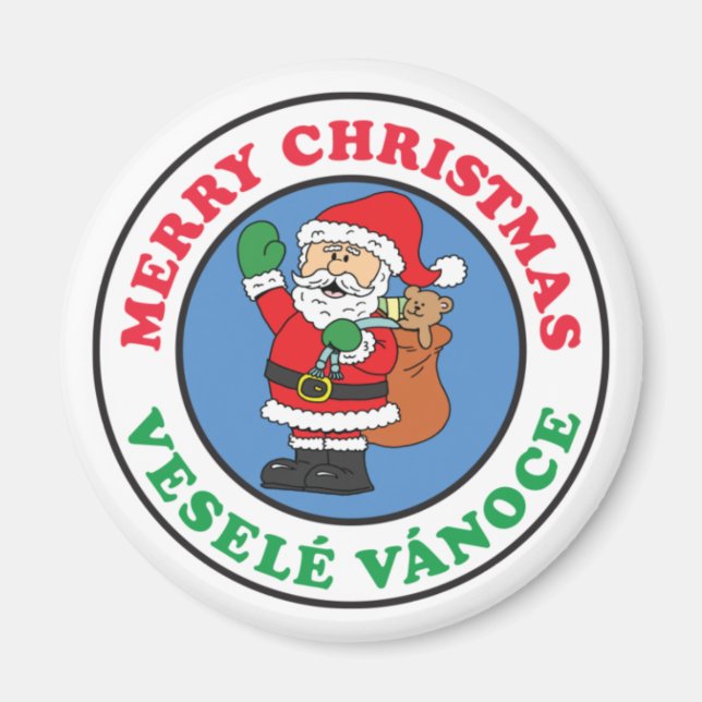 Vesele Vanoce Merry Christmas Weihnachten Tschechi Magnet (Vorne)