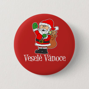 Vesele Vanoce Tschechische Weihnachtsfeier Weihnac Button