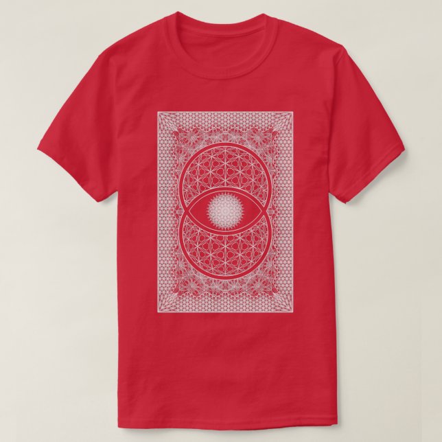 Vesica Picsis Sacred Geometry T-Shirt (Design vorne)