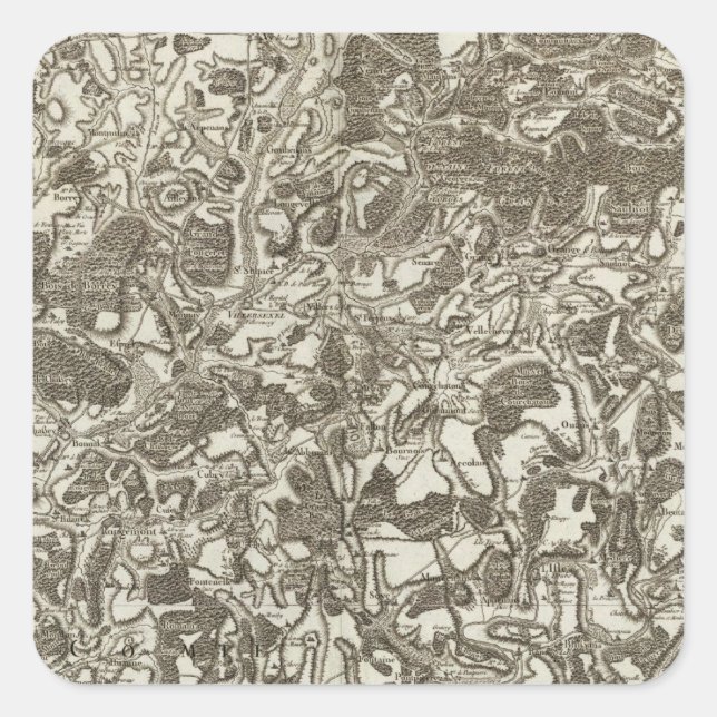 Vesoul Quadratischer Aufkleber (Vorderseite)