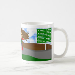 Vespa-Diva - italienische Autoreise Kaffeetasse