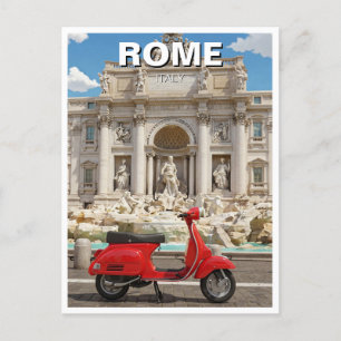 Vespa in Rom, Italien Postkarte