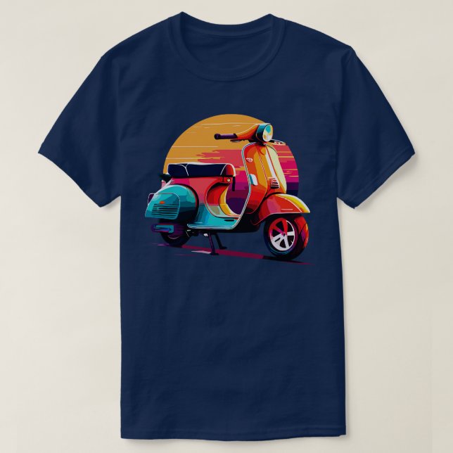Vespa Scooter 2 T-Shirt (Design vorne)