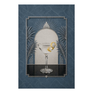 Vesper Art Deco Poster | Bar Kunst