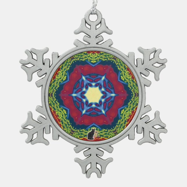 Vesper Kaleidoskop Snowflake Ornament (Vorderseite)