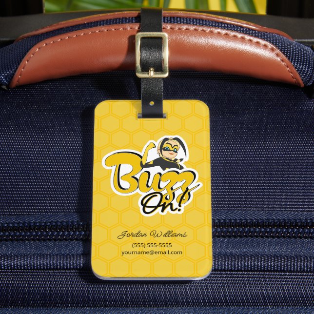 Vesperia | Buzz On! Gepäckanhänger (Vorderseite Insitu 2)