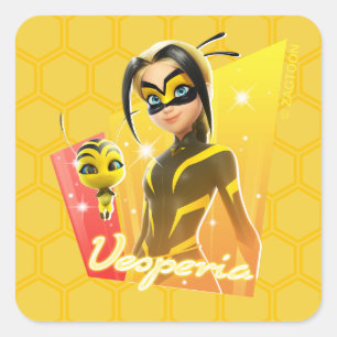 Vesperia & Pollen Quadratischer Aufkleber