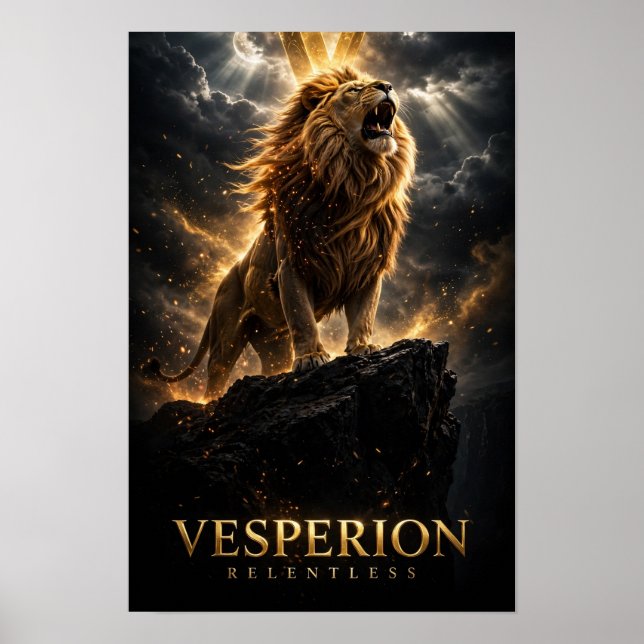 Vesperion — Unerbittlich Poster (Vorne)