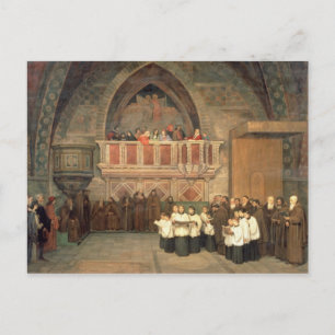 Vespers in der Kirche Saint Francis Postkarte