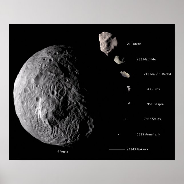 Vesta und Asteroid Gallery Poster (Vorne)