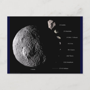 Vesta und Asteroid Gallery Postkarte