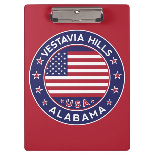 Vestavia Hills, Alabama Klemmbrett (Vorderseite)