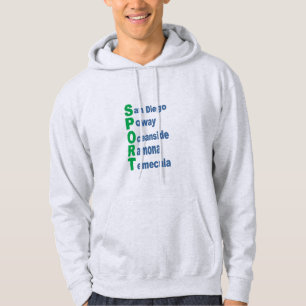 Veste à capuche cendre home SPORT TOURISME CA Hoodie