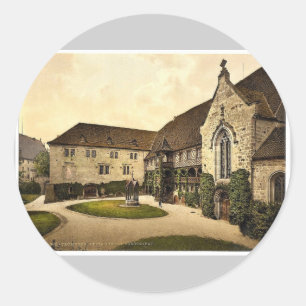 Veste Coburg Furstenbau, Thüringen, Deutschland, s Runder Aufkleber