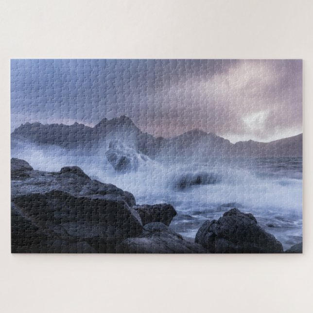 Vesteralen Inseln Norwegen Landschaftliches Foto Puzzle (Horizontal)