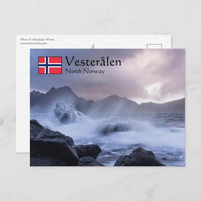 Vesterinseln Norwegen Postkarte (Vorne/Hinten)