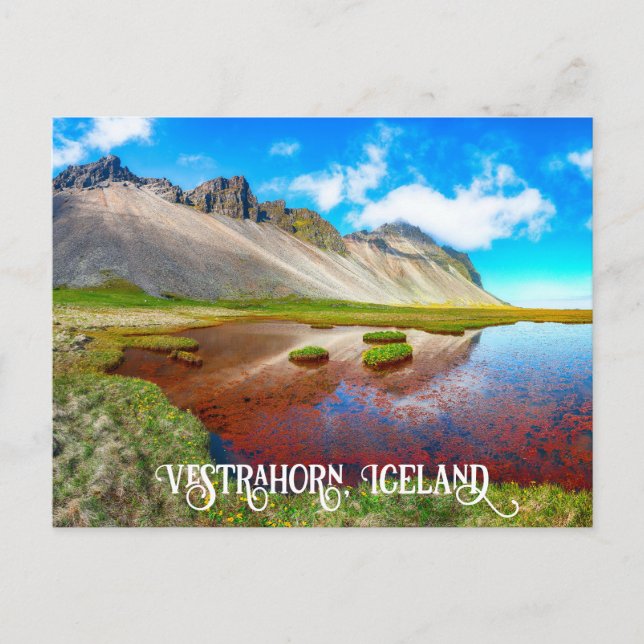 Vestrahorn Mountains, Island Postkarte (Vorderseite)