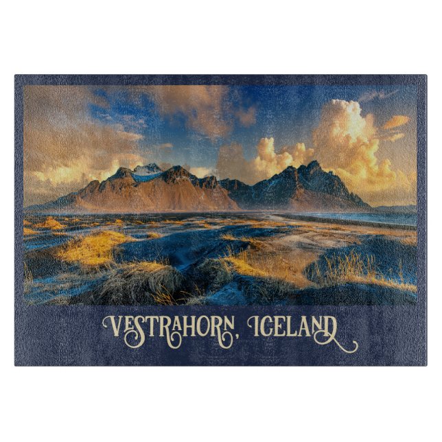 Vestrahorn Mountains, Island Schneidebrett (Vorderseite)