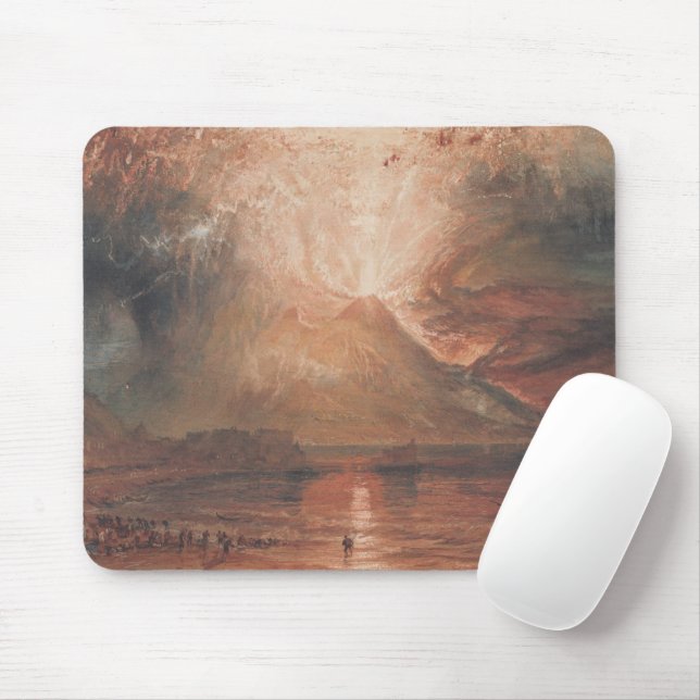 Vesuv in Eruption Neapel Italien J. Turner Mousepad (Mit Mouse)