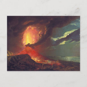 Vesuv in Eruption Postkarte