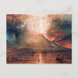 Vesuv in Eruption von J. W. Turner (1820) Postkarte