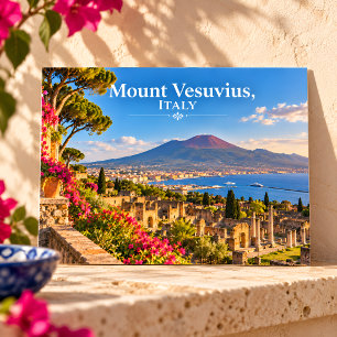 Vesuv Italien Landschaftspostkarte Neapel Reise Postkarte