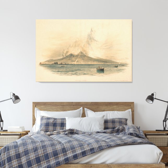 Vesuv Leinwanddruck (Insitu (Schlafzimmer))